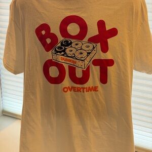 Dunkin Donuts x Overtime Box Out Graphic Tee Men’s Size XL